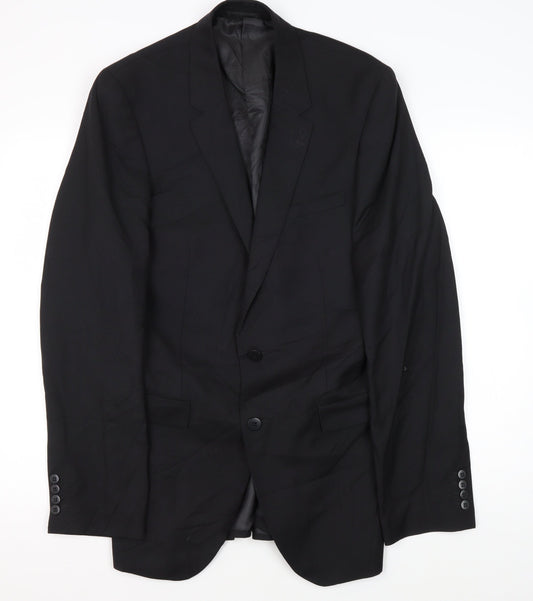 Mens UK Size 40 Marks and Spencer Regular Black Suit Jacket