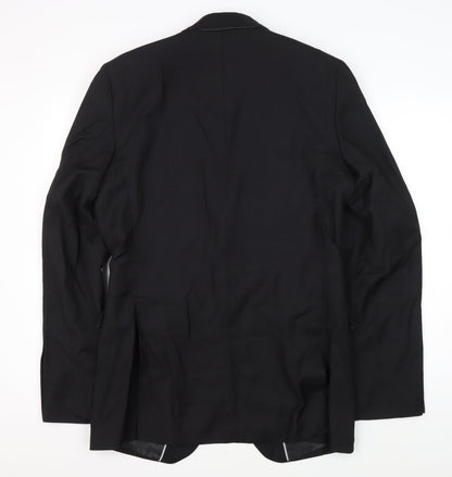 Mens UK Size 40 Marks and Spencer Regular Black Suit Jacket