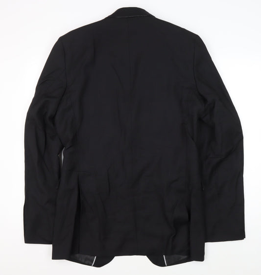 Mens UK Size 40 Marks and Spencer Regular Black Suit Jacket