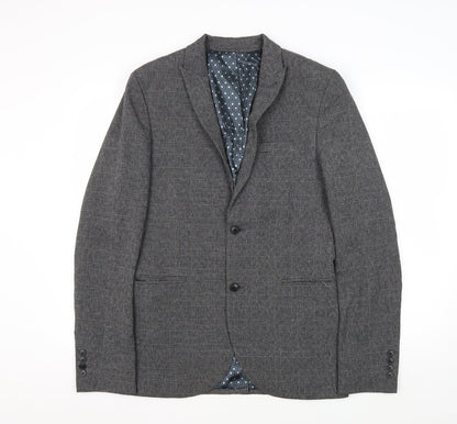 Next Men's Grey Check Blazer Size 38L