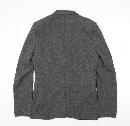 Next Men's Grey Check Blazer Size 38L