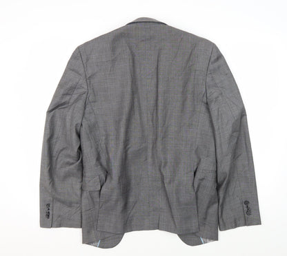 Mens UK Size 36 Burton Regular Grey Suit Jacket