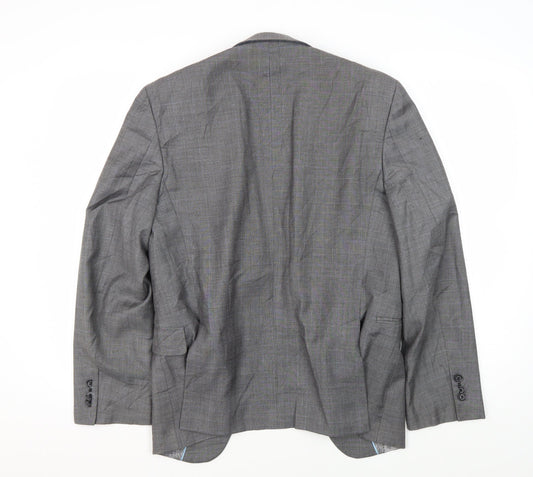 Mens UK Size 36 Burton Regular Grey Suit Jacket