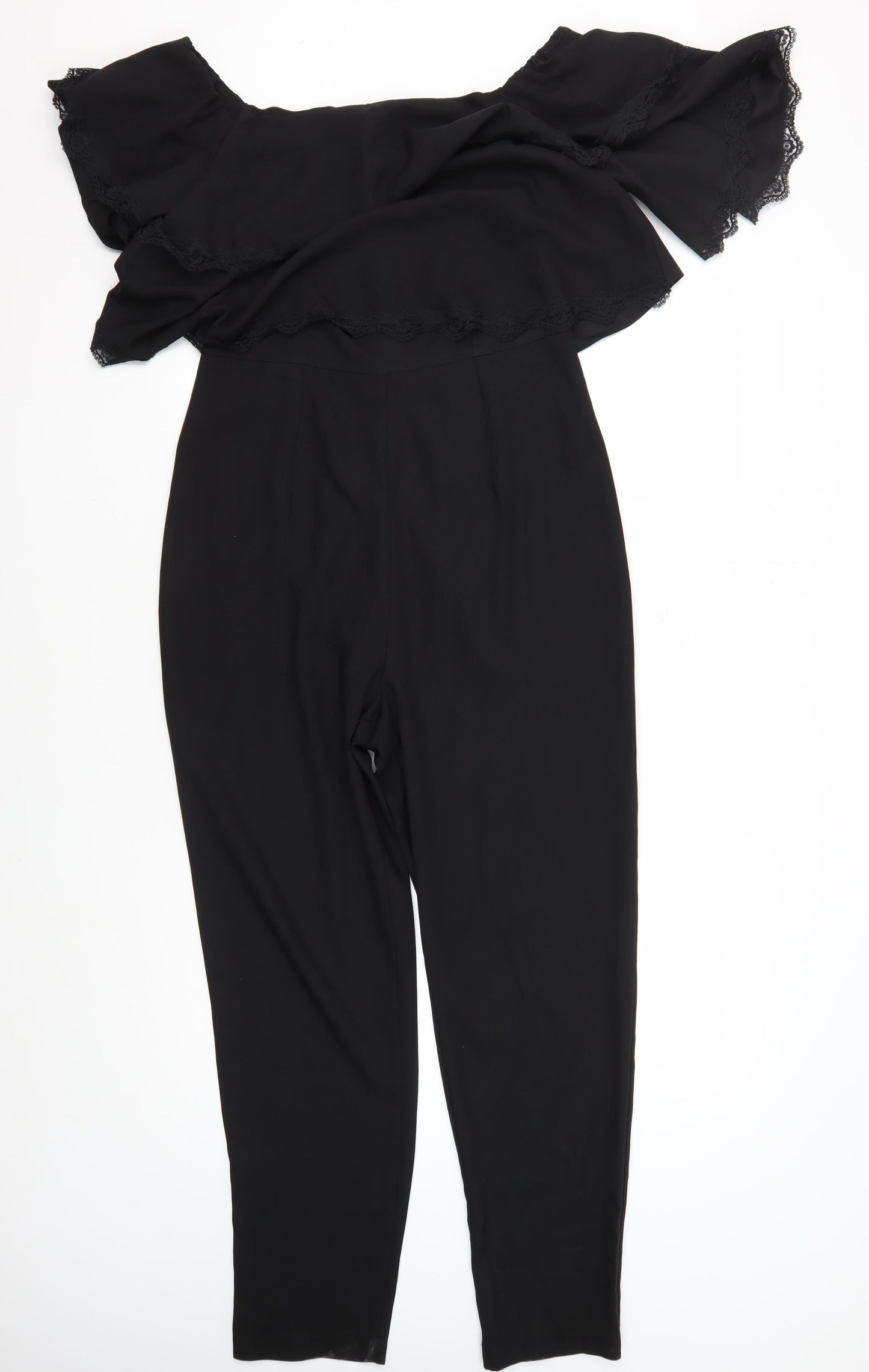 Womens UK Size 10 ASOS One-Piece Black Jumpsuit