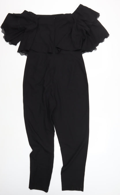 Womens UK Size 10 ASOS One-Piece Black Jumpsuit