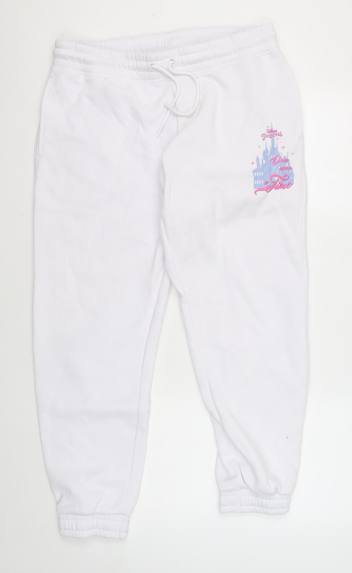 Disney Women's White Jogger Trousers M New