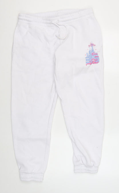 Disney Women's White Jogger Trousers M New