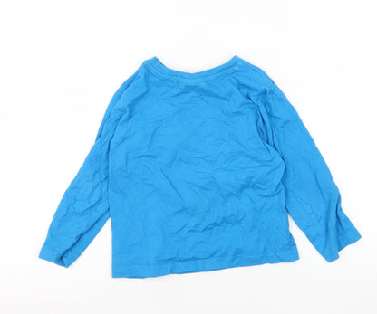 Marvel Boys Blue Avengers Long Sleeve T-Shirt, 4-5 Years