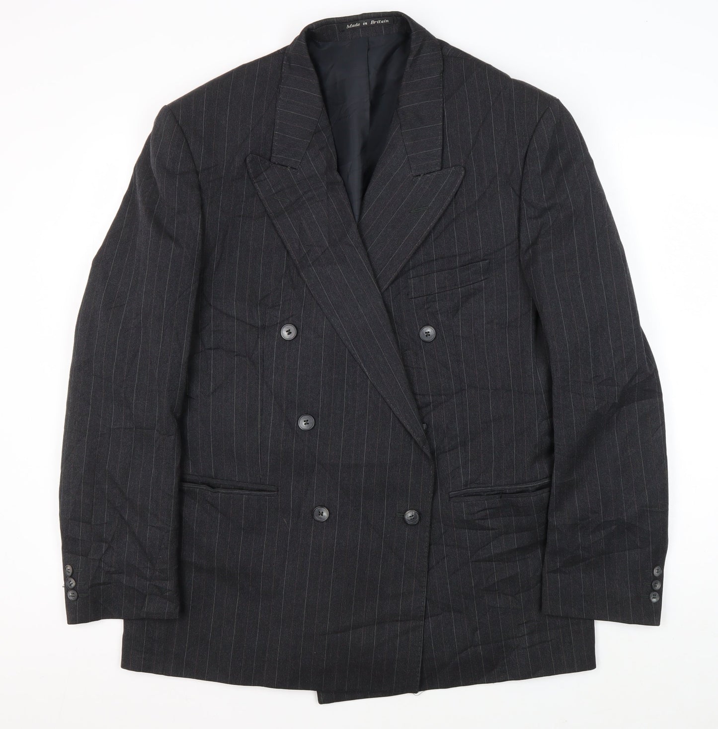 Mens UK Size 44 Fellini Regular Black Suit Jacket