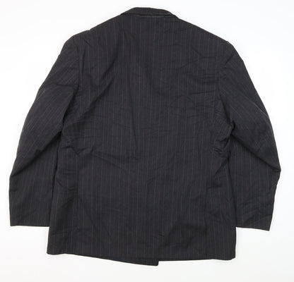 Mens UK Size 44 Fellini Regular Black Suit Jacket