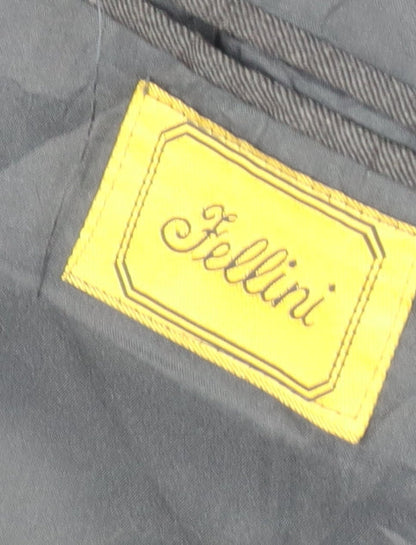 Mens UK Size 44 Fellini Regular Black Suit Jacket