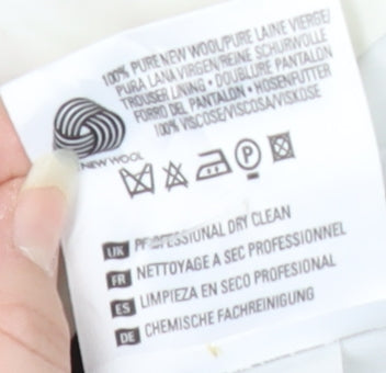 Marks and Spencer Men's Brown Wool Trousers Size 28