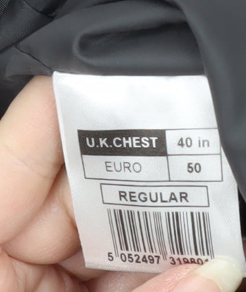 Mens UK Size 40 Occasions Regular Grey Suit Waistcoat