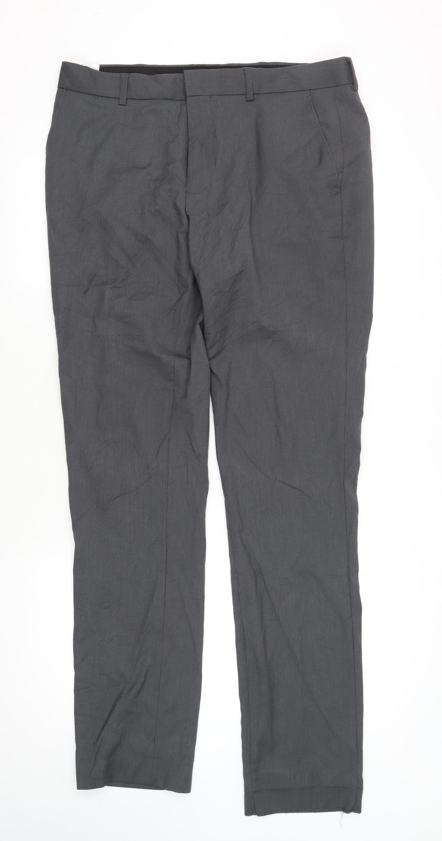 Topman Men's Grey Skinny Trousers 34 L