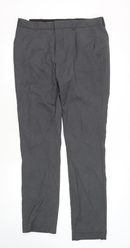 Topman Men's Grey Skinny Trousers 34 L