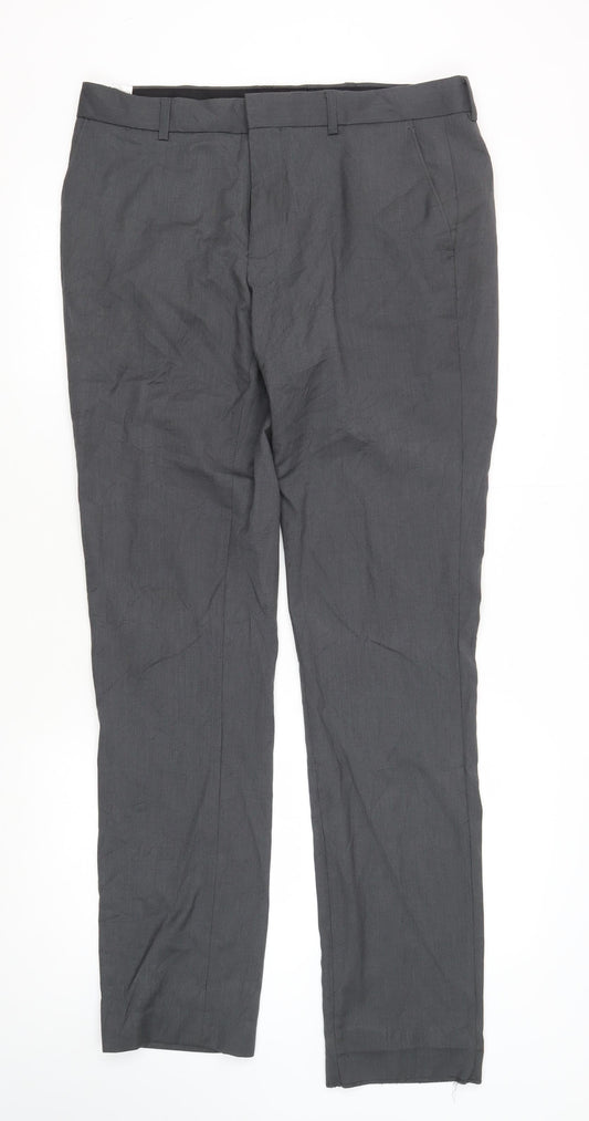 Topman Men's Grey Skinny Trousers 34 L
