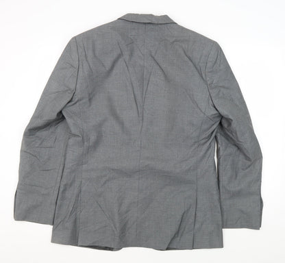 Mens UK Size 40 Occasions Regular Grey Suit Jacket