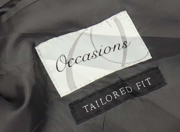 Mens UK Size 40 Occasions Regular Grey Suit Jacket