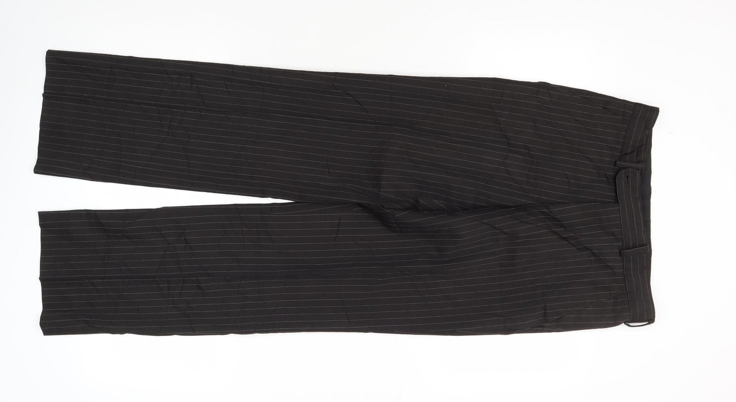 Burton Men's Black Striped Dress Pants Size 28