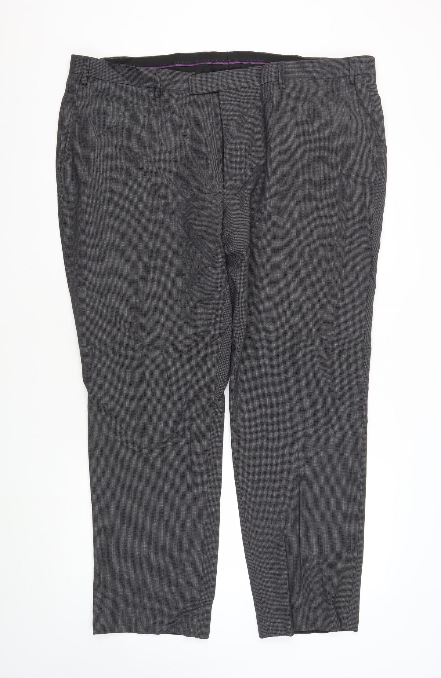 Brook Taverner Men's Grey Dress Pants, Size 44R
