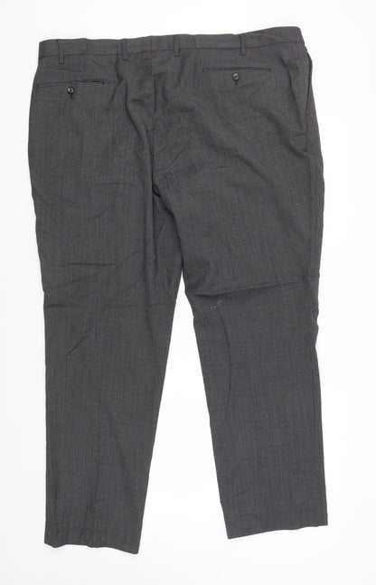 Brook Taverner Men's Grey Dress Pants, Size 44R