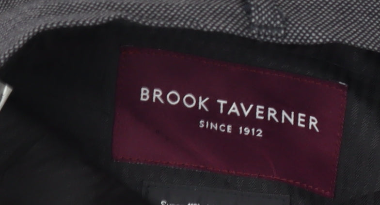 Brook Taverner Men's Grey Dress Pants, Size 44R