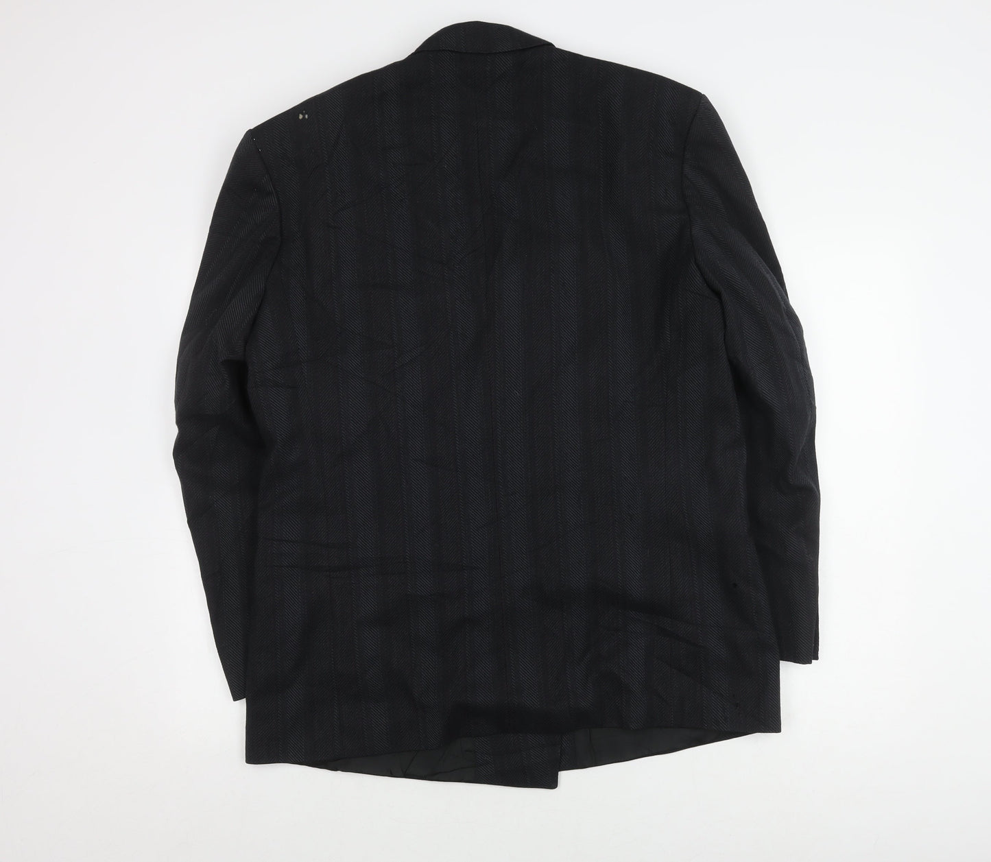 Mens UK Size 42 Anthony Loretto Regular Black Suit Jacket