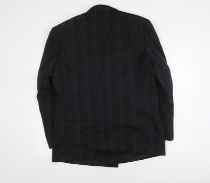 Mens UK Size 42 Anthony Loretto Regular Black Suit Jacket