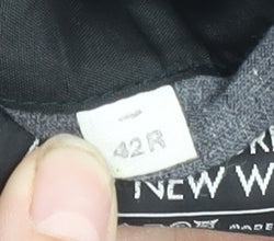 Mens UK Size 42 Anthony Loretto Regular Black Suit Jacket