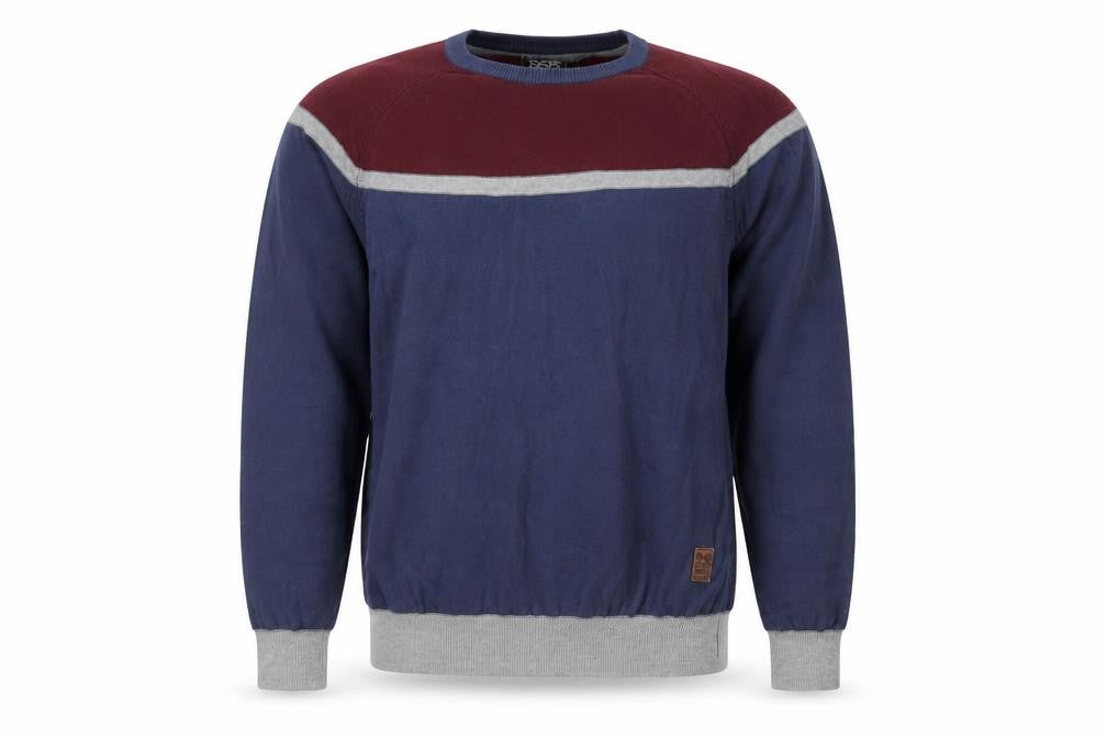 Mens UK Size XL Crosshatch Blue Pullover Jumper