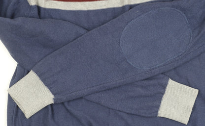 Crosshatch Men's XL Blue Pullover Jumper, Crew Neck