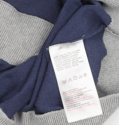 Crosshatch Men's XL Blue Pullover Jumper, Crew Neck