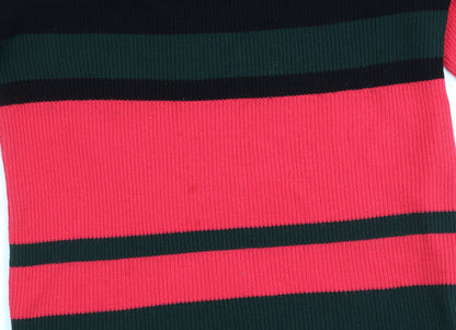 Body Flirt Women's Red Striped Roll Neck Jumper, Size S