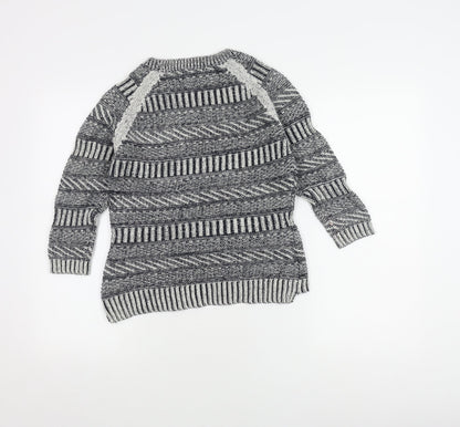 Kew Boys Grey Pullover Knit Jumper, Size S, Casual Autumn Wear