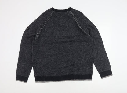 Dissident Men's Black XL Pullover Jumper