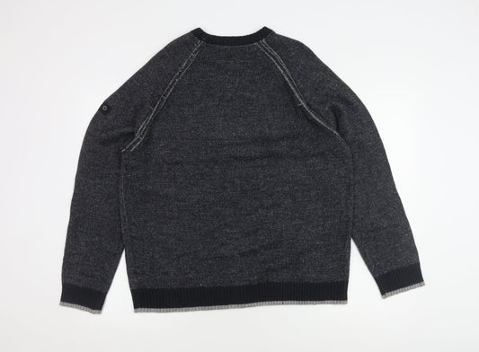 Dissident Men's Black XL Pullover Jumper