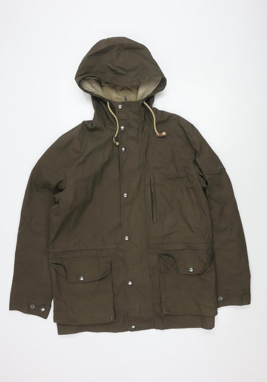 H&M Unisex Green Parka Jacket M Casual Outdoor