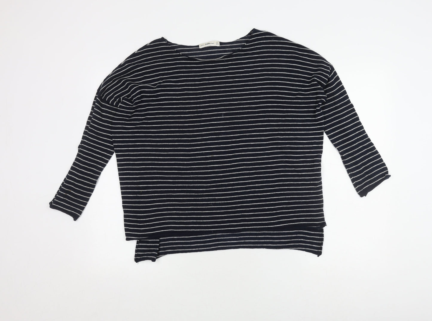 Womens UK Size S Zara Blue Pullover Jumper