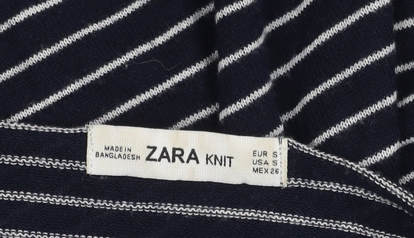 Womens UK Size S Zara Blue Pullover Jumper
