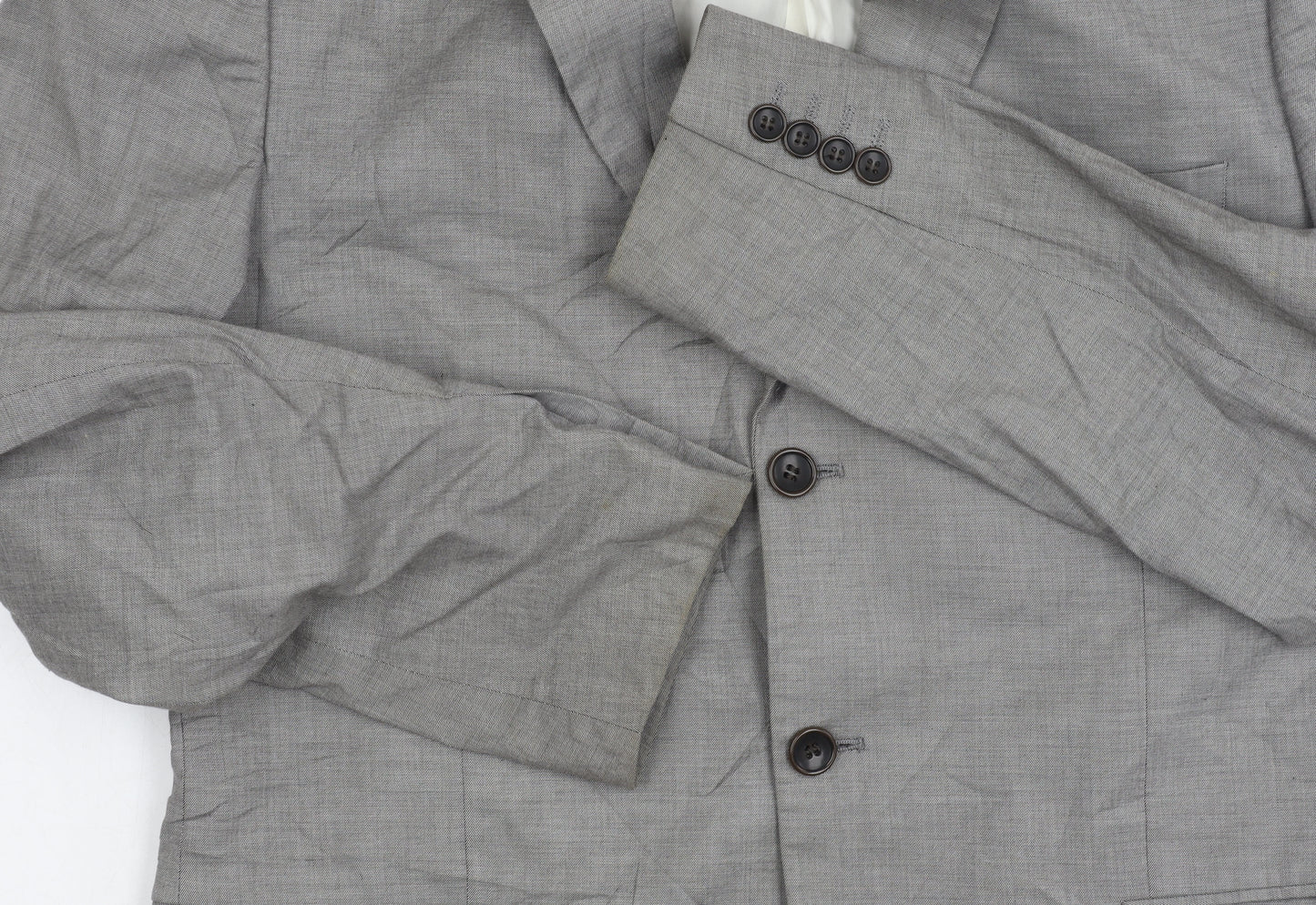 Mens UK Size 42 Topman Regular Grey Suit Jacket