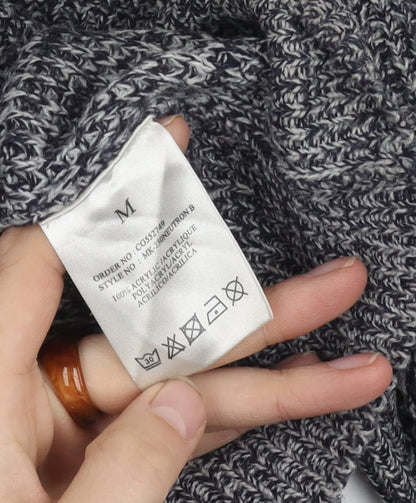 Brave Soul Men's Grey Acrylic Crew Neck Jumper M