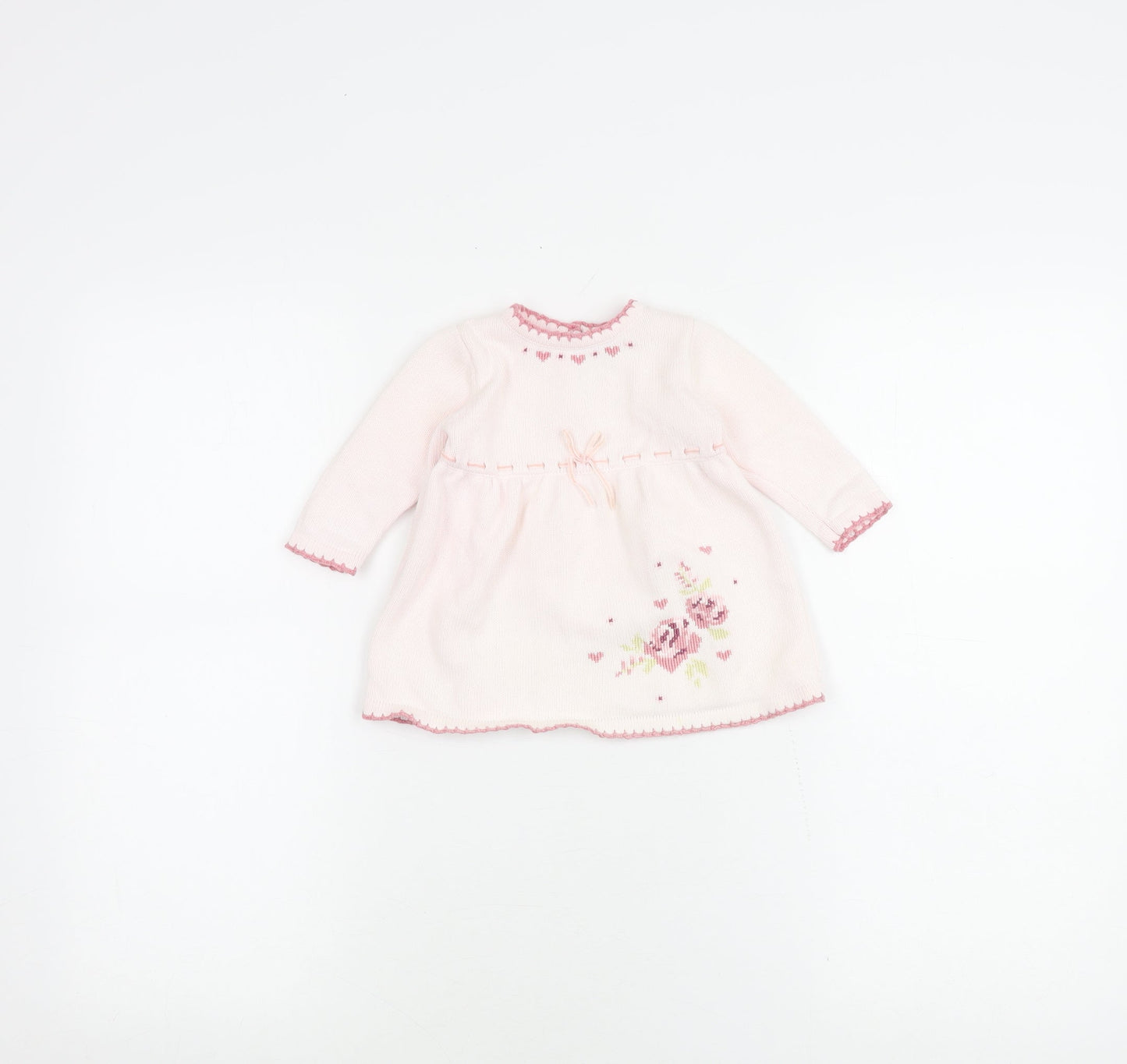Dylan & Abby Girls Pink Floral Dress 3-6 Months