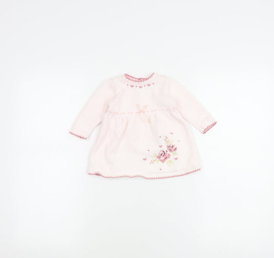 Dylan & Abby Girls Pink Floral Dress 3-6 Months