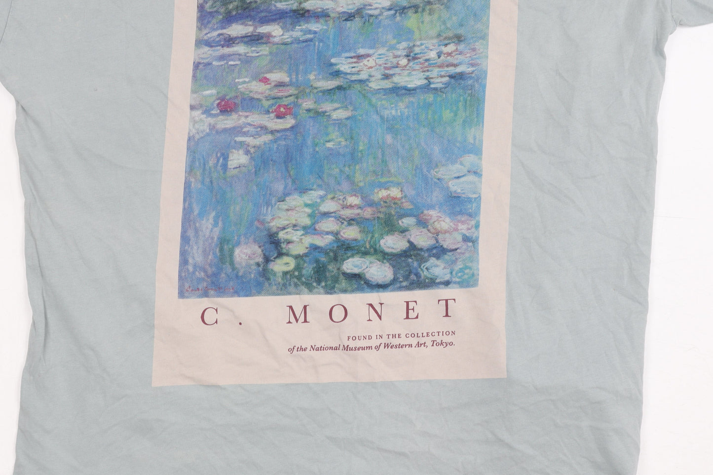 Pull & Bear Men's Art Graphic Blue T-Shirt L