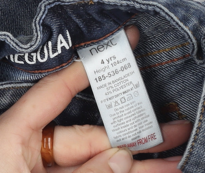 Next Girls Blue Jeans, 4 Years, Regular Denim, Casual Style