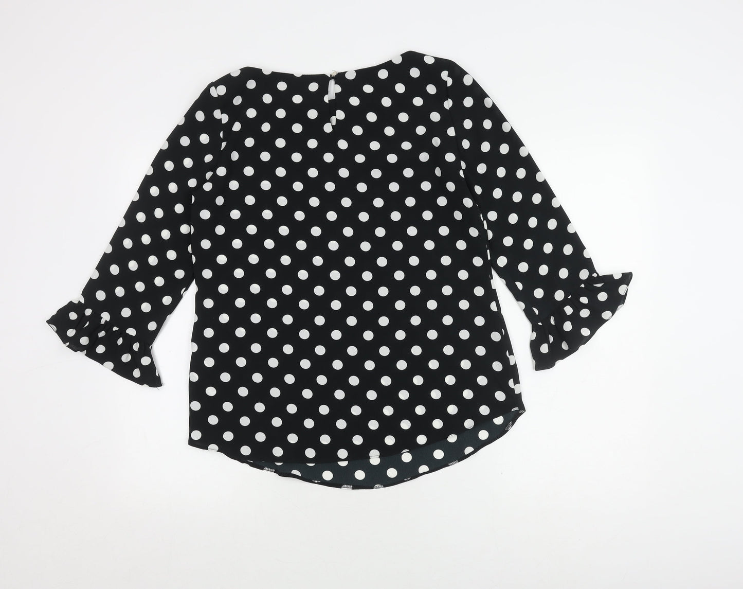 Womens UK Size 10 Wallis Black Basic Blouse