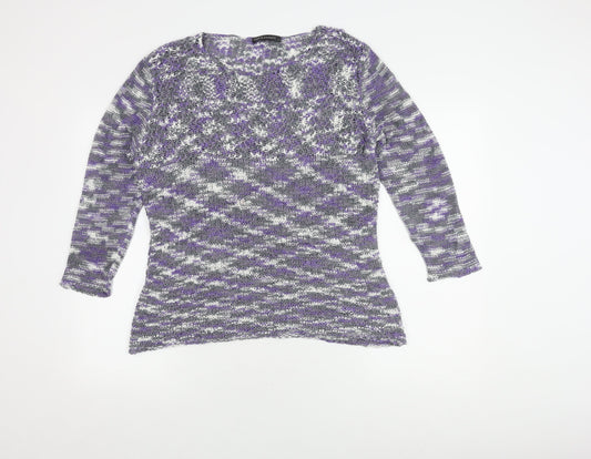 Womens UK Size L Just Elegance Multicoloured Pullover Jumper