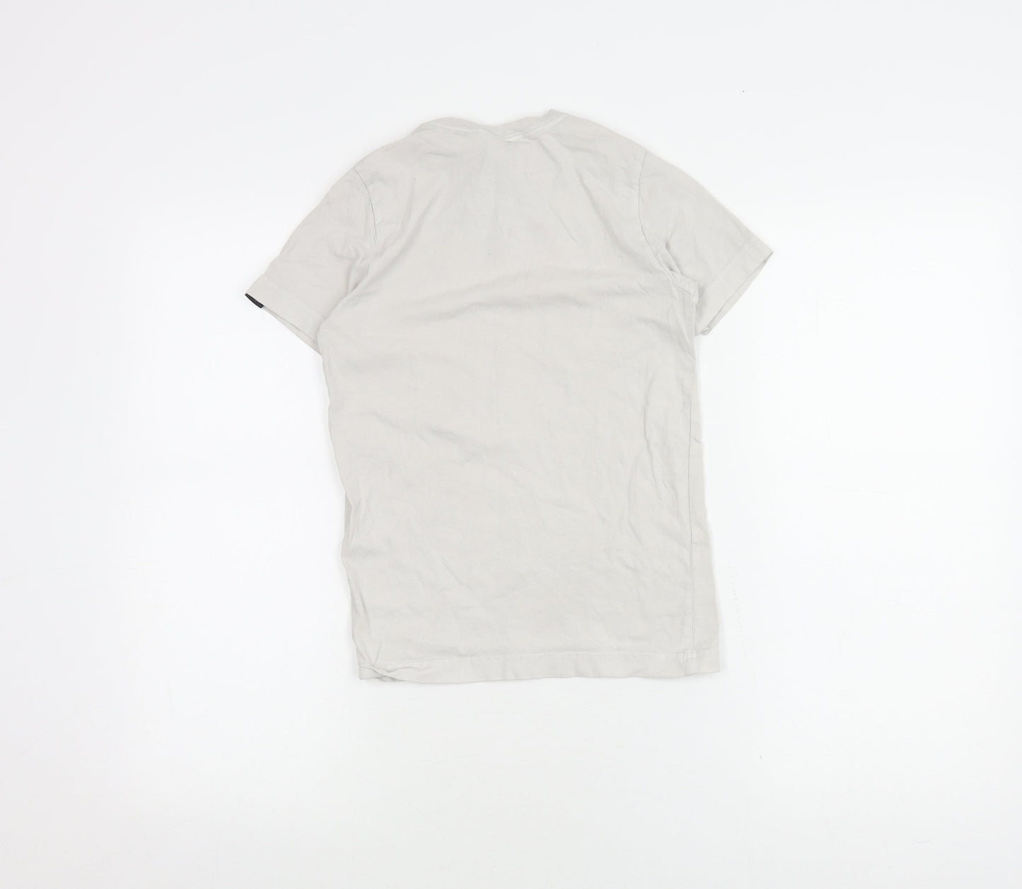 Adidas Boys Beige Graphic T-Shirt 9-10 Years