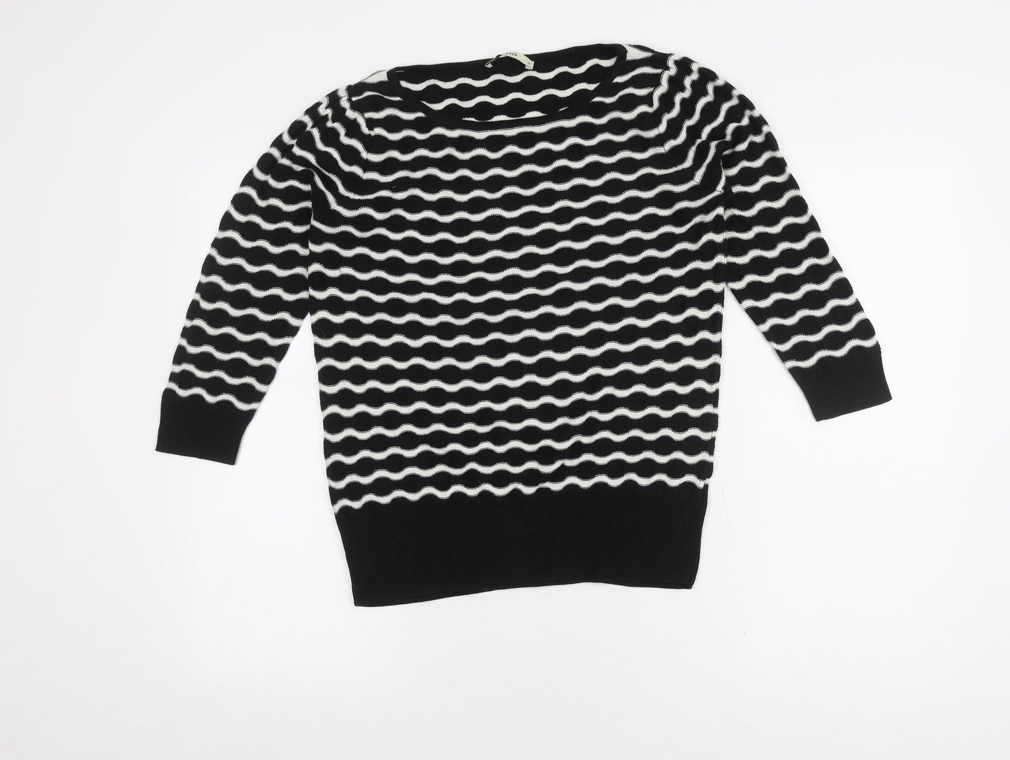 Womens UK Size M Oasis Black Pullover Jumper
