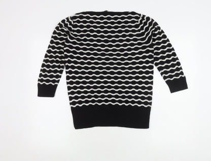 Womens UK Size M Oasis Black Pullover Jumper